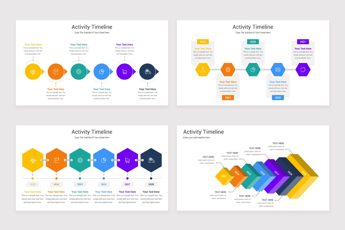 Slideegg Task Timeline Activity Timeline Google Slides Template | Nulivo Market