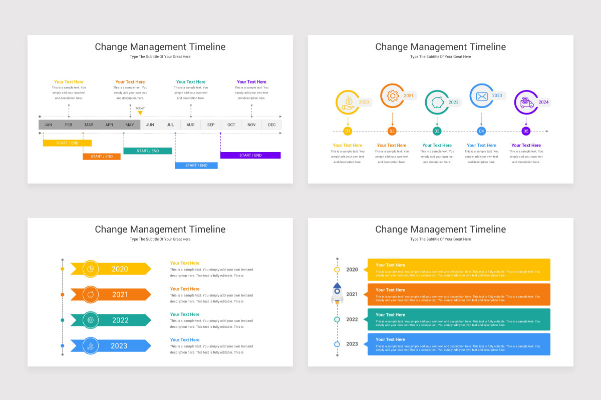 Change Management Timeline Google Slides Template | Nulivo Market