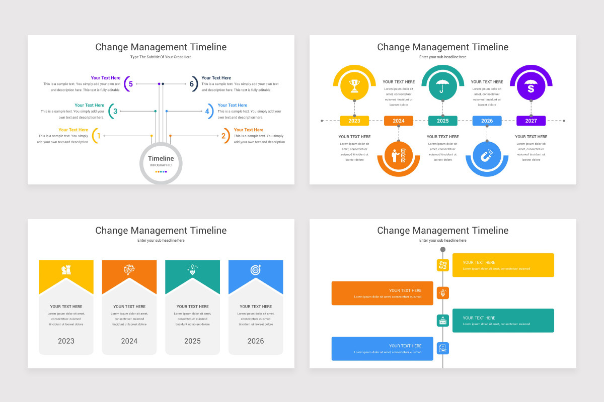 Change Management Timeline Google Slides Template | Nulivo Market