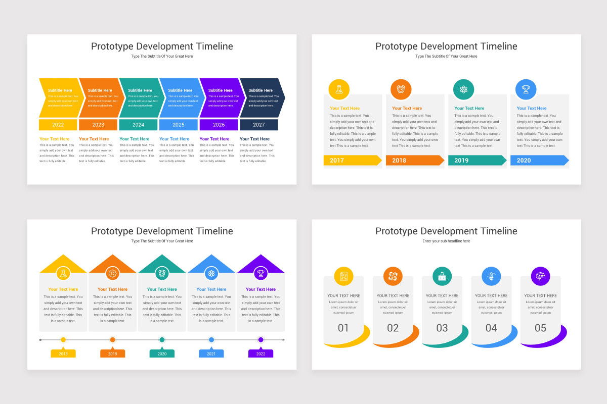 Timeline Visualization Prototype Prototype Development Timeline Google Slides Template | Nulivo Market