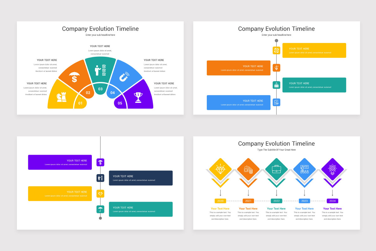 Evolution Timelines Examples Company Evolution Timeline PowerPoint Template | Nulivo Market