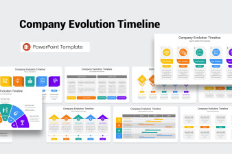 Company Evolution Timeline PowerPoint Template