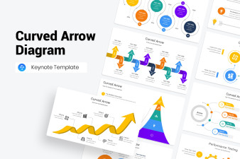 Curved Arrow Keynotes Template