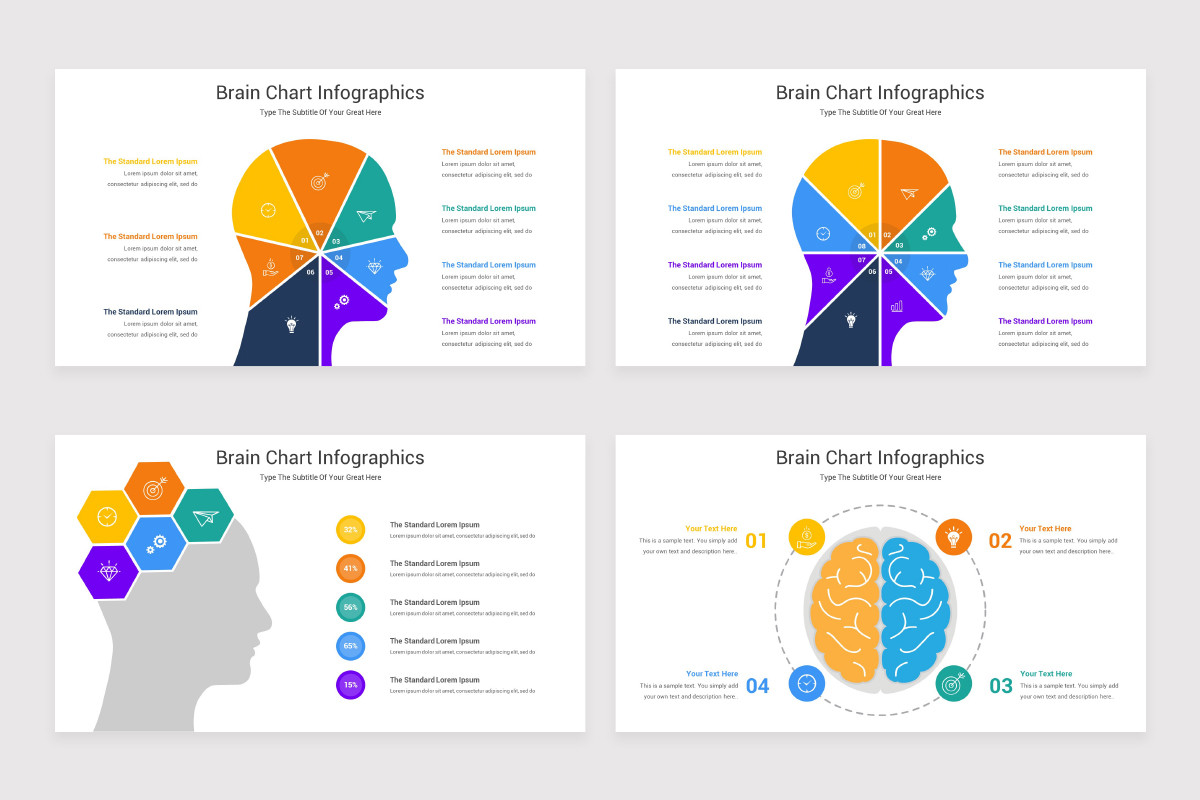 Brain Chart Keynote Template | Nulivo Market