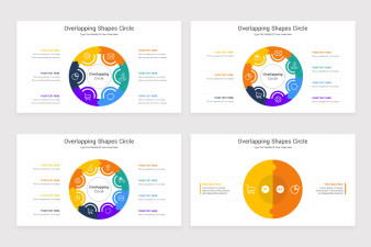 Overlapping Shapes Circle Keynote Template | Nulivo Market