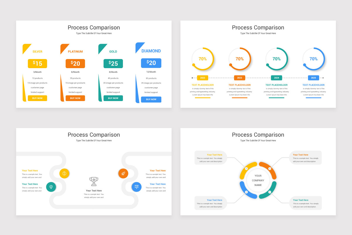 Process Comparison Keynote Template | Nulivo Market