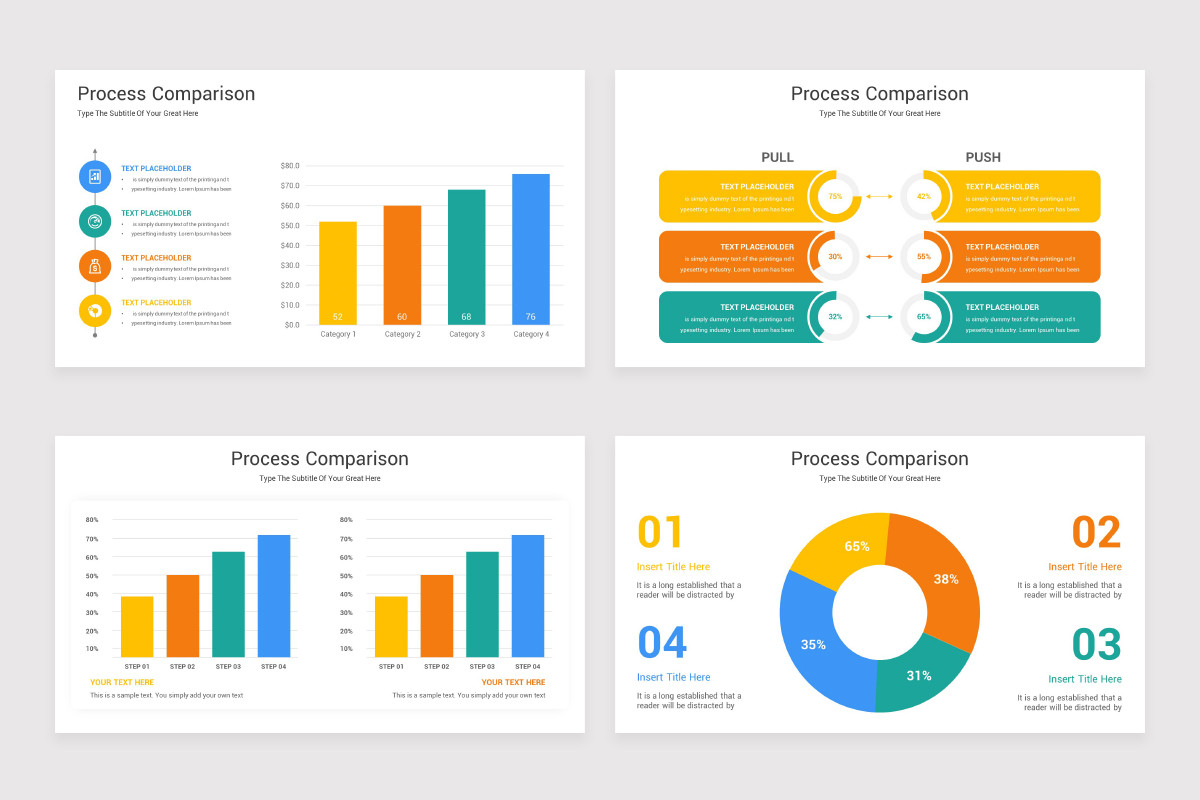 Sample Process Comparison Vector Process Comparison Keynote Template | Nulivo Market
