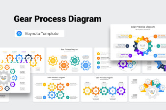 Gear Process Diagram Keynote Template
