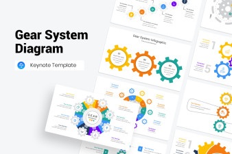 Gear System Diagram Keynote Template