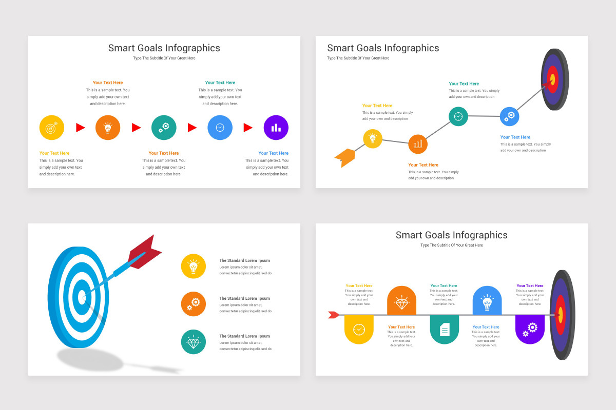 Smart Inforgraphics Smart Goals Infographics Keynote Template | Nulivo Market