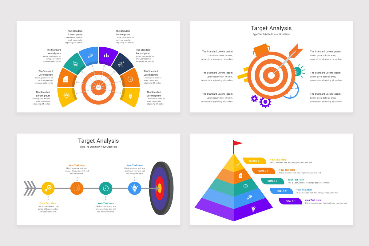 Target Analysis Wheel Target Analysis Keynote Template | Nulivo Market