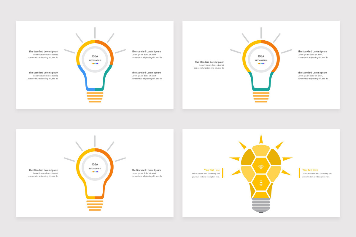 Bulb Idea Concept Infographic Keynote Template | Nulivo Market