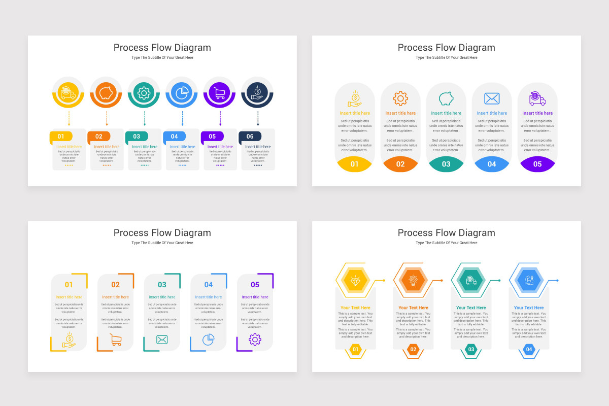 Key Note Slide Process Flow Process Flow Diagram Keynote Template | Nulivo Market