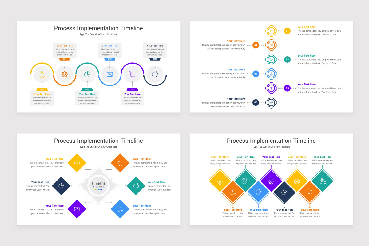 Process Timeline With Key Control Process Implementation Timeline Keynote Template | Nulivo Market