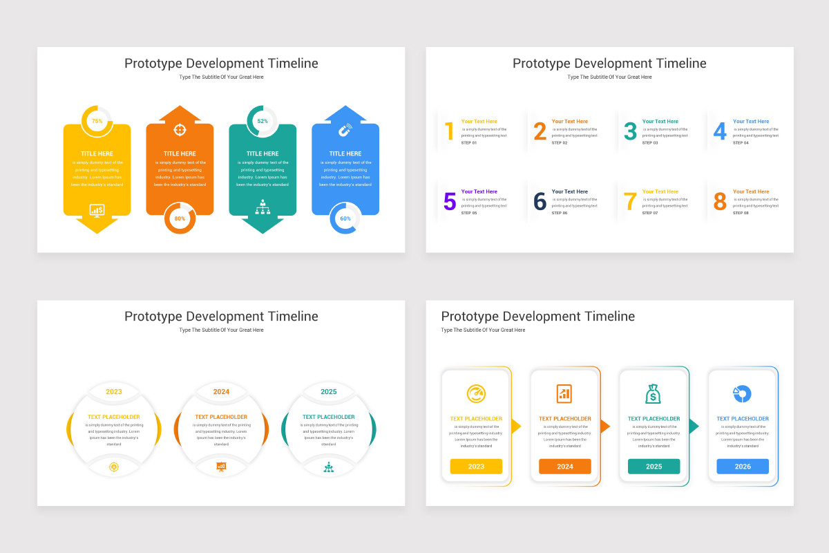 Prototype Development Timeline Keynote Template