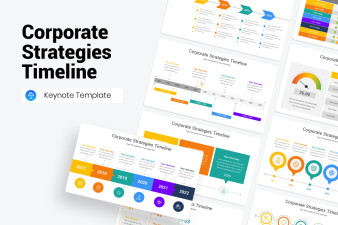 Corporate Strategies Timeline Keynote Template