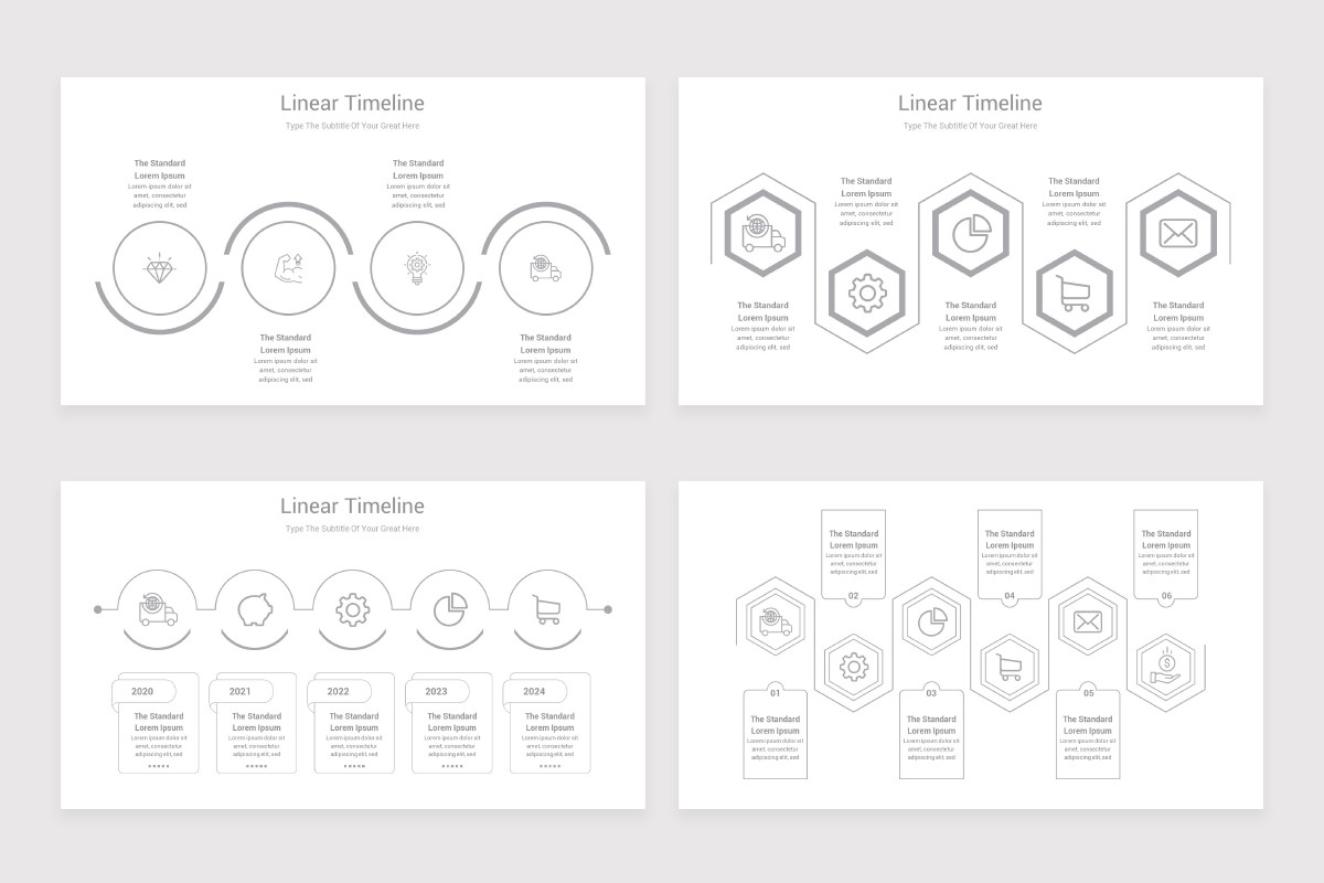 Linear Timeline Keynote Template | Nulivo Market