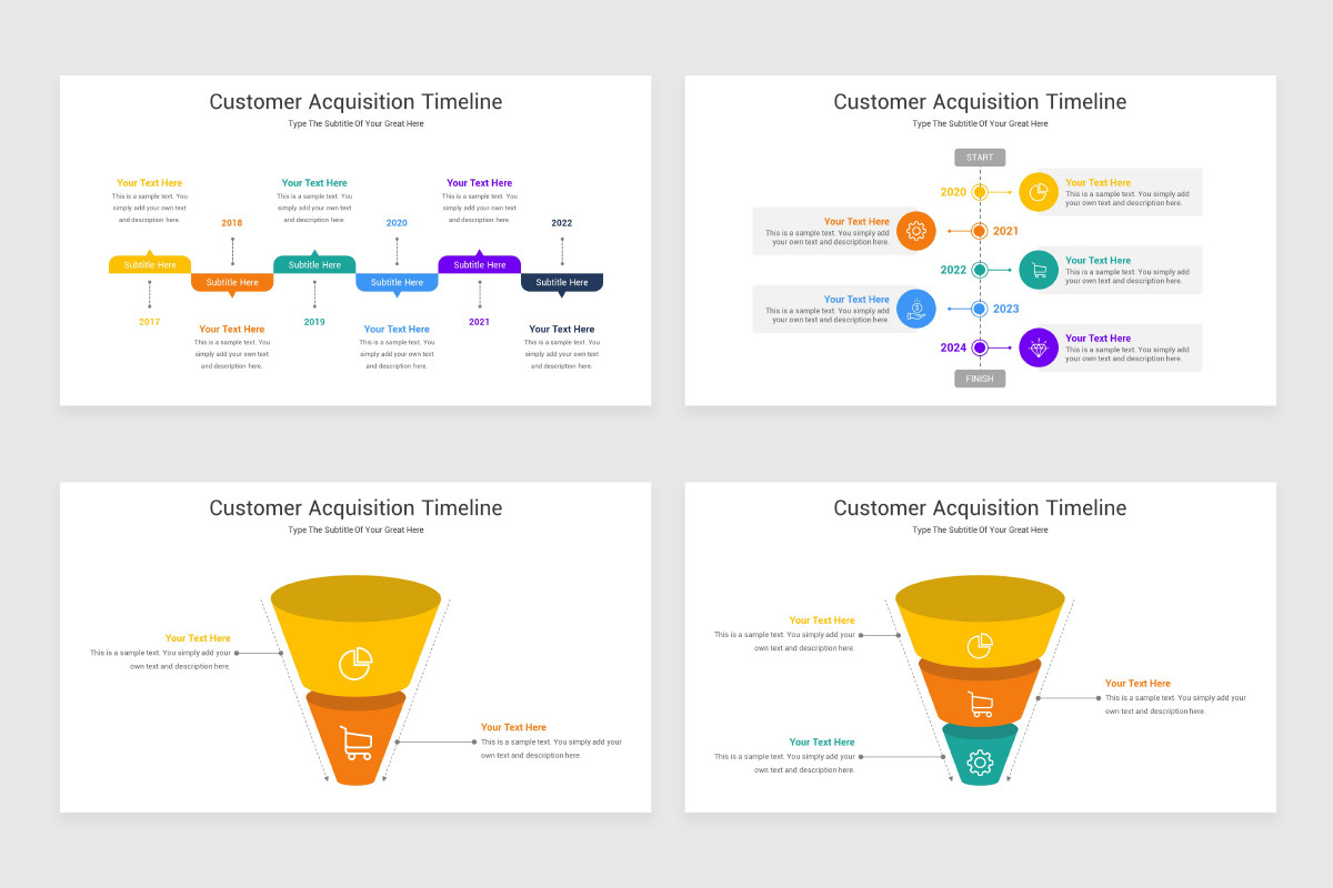Customer Acquisition Timeline Keynote Template | Nulivo Market