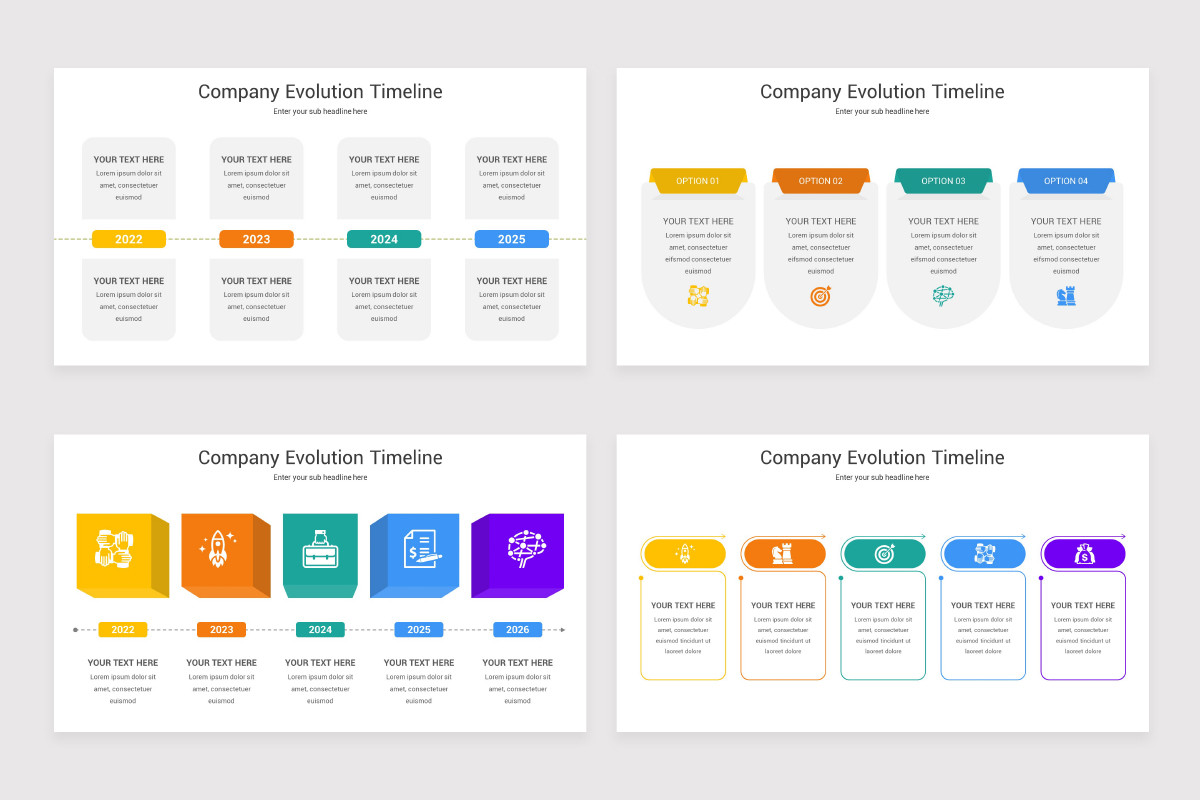 Evolution Timelines Examples Company Evolution Timeline Keynote Template | Nulivo Market