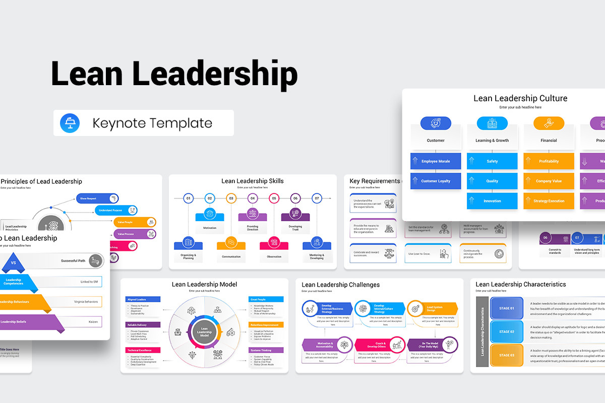 Lean Leadership Keynote Presentation Template Nulivo Market