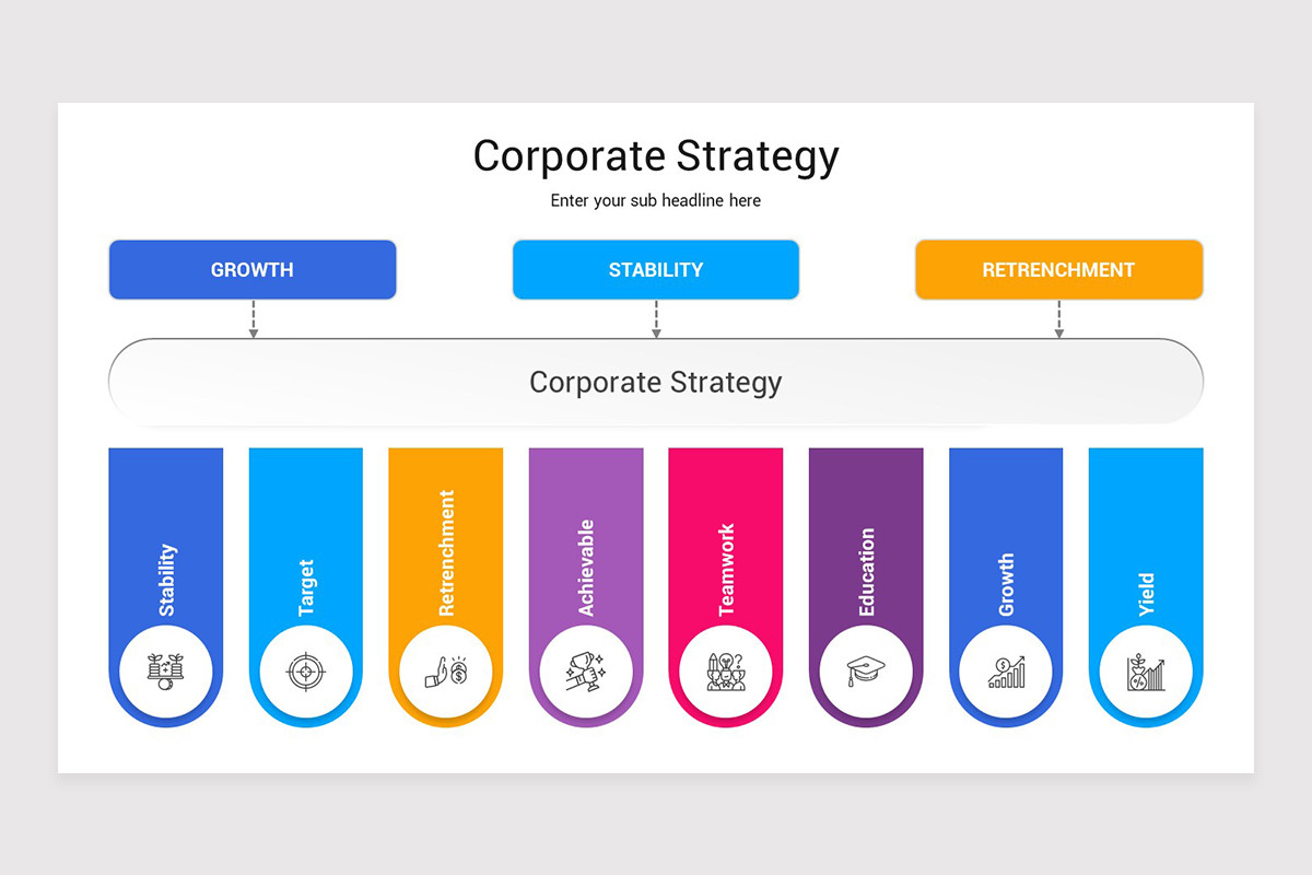 Corporate Strategy Keynote Presentation Template