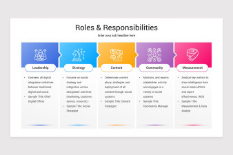 Role Responsibilities and Creative Scope Role Responsibilities and Creative Scope