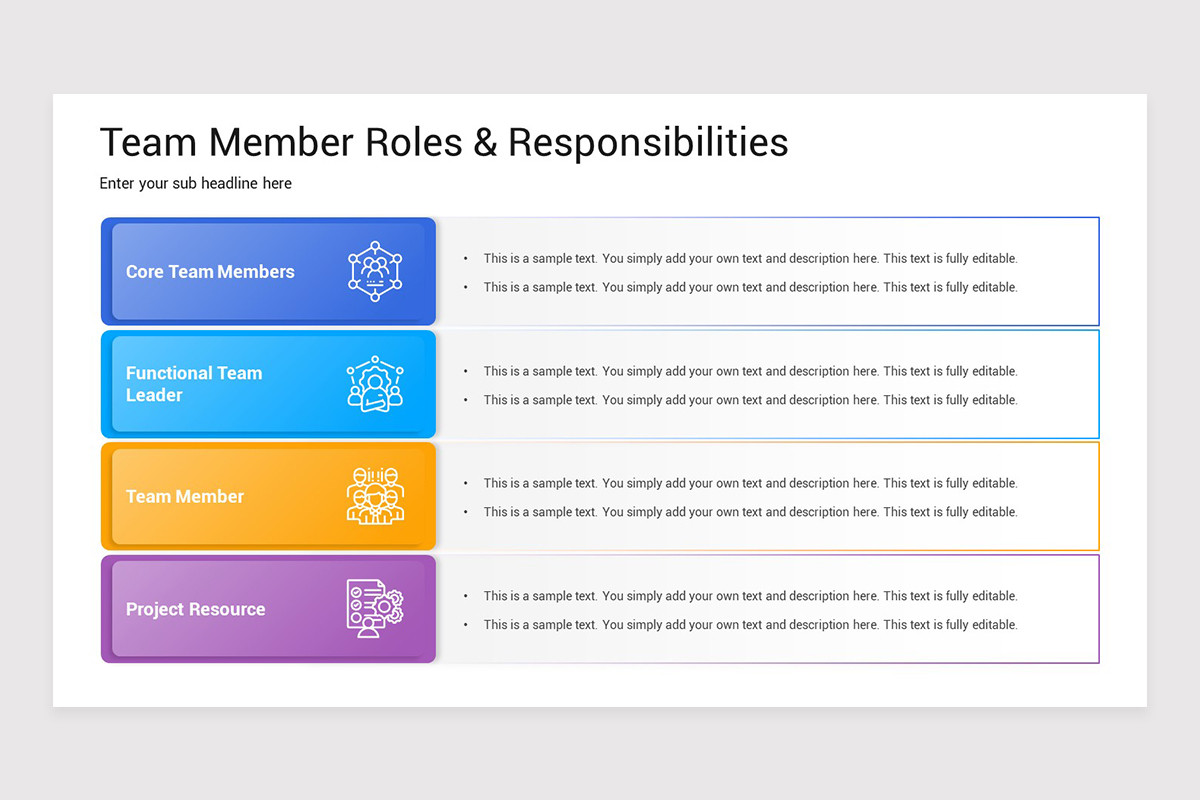 Key Roles Introduction Slide Roles And Responsibilities Keynote Template | Nulivo Market