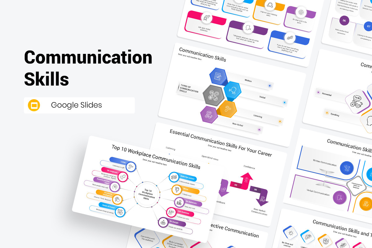 Communication Skills Google Slides Presentation Template | Nulivo Market