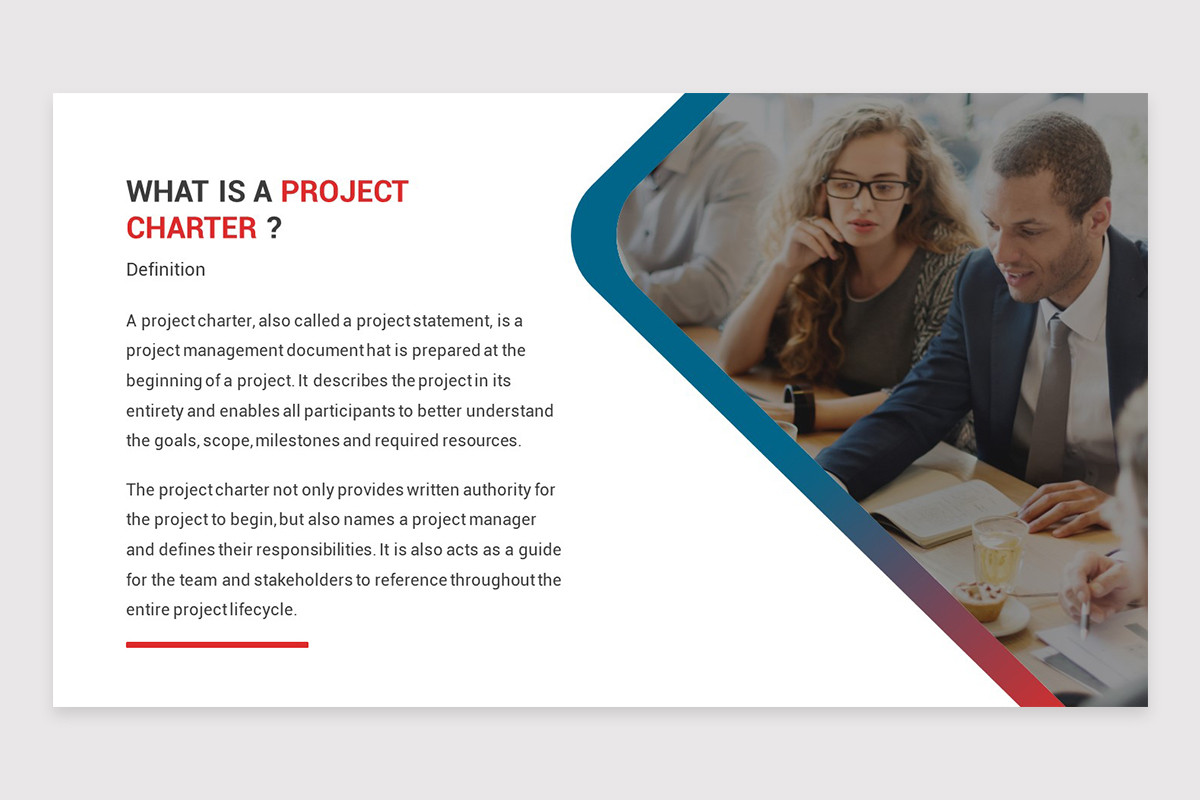 Project Charter PowerPoint Presentation Template | Nulivo Market