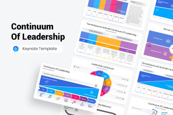 Continuum Of Leadership Keynote Presentation Template