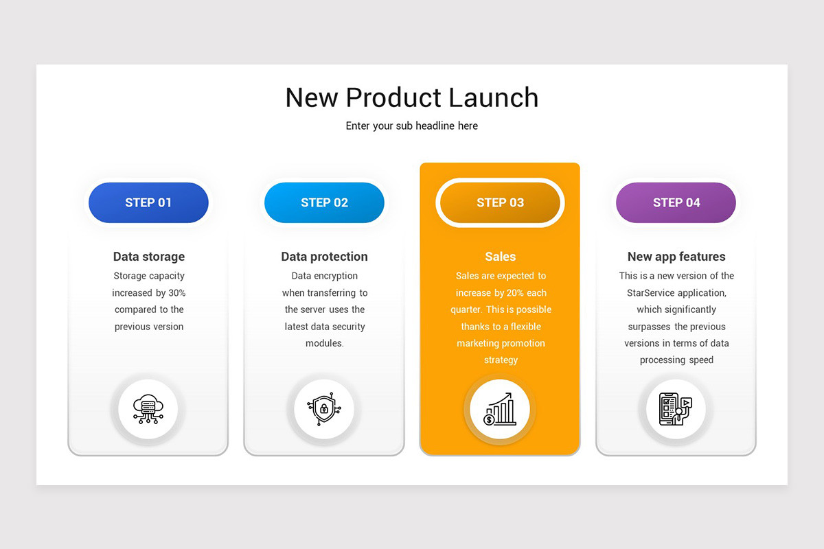 Report Launch Design New Product Launch PowerPoint Template | Nulivo Market