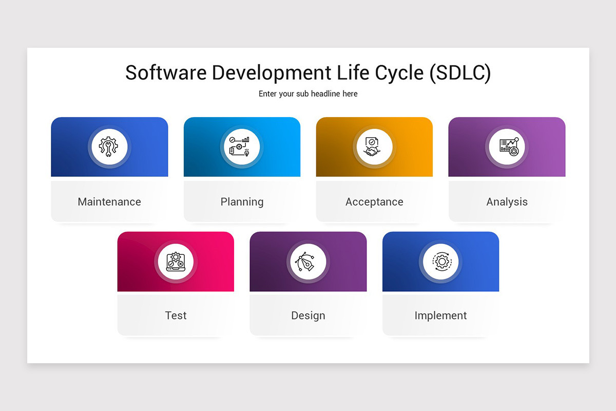 Software Development Life Cycle PowerPoint Template | Nulivo Market