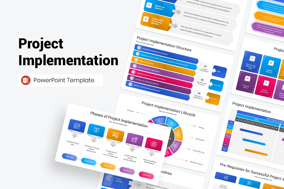 Project Implementation PowerPoint Template | Nulivo Market