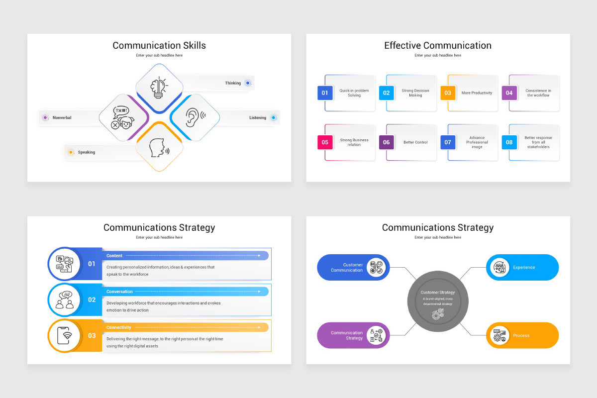 Powerpoint Communication Link Shape Communication Toolbox PowerPoint Presentation Template | Nulivo Market