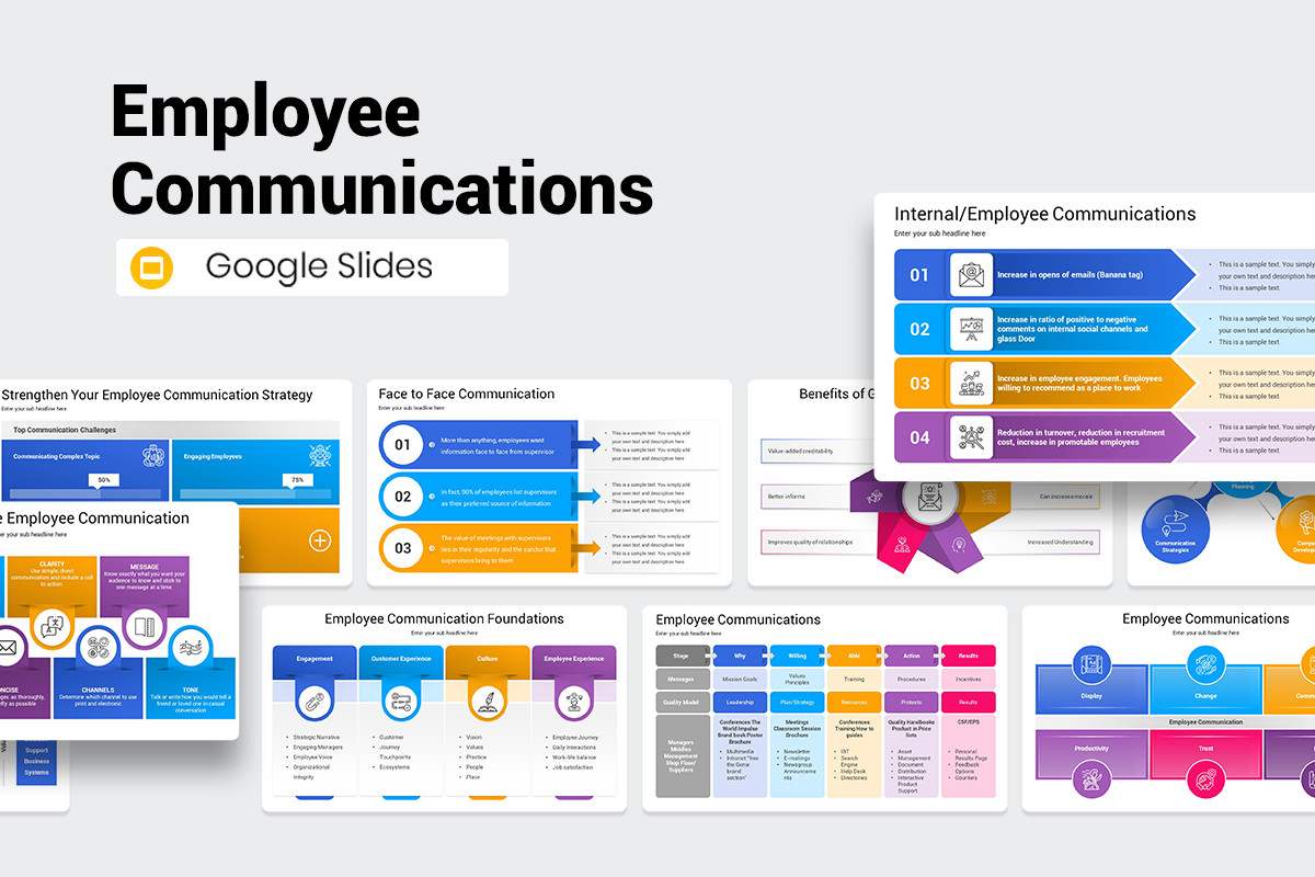 Employee Communications Google Slides Template | Nulivo Market