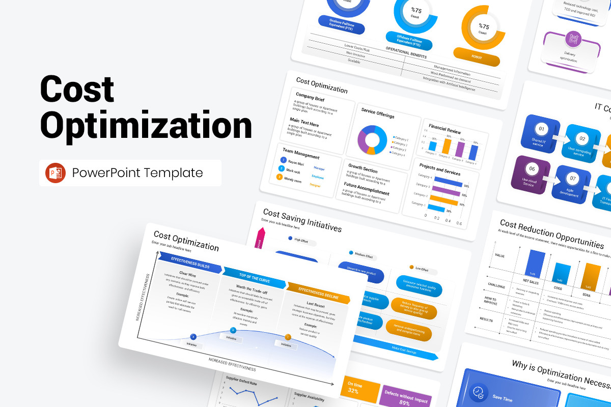 Cost Optimization PowerPoint Template | Nulivo Market