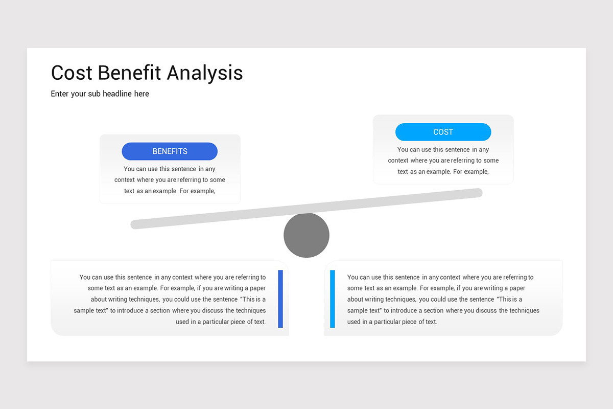 Cost Benefit Analysis Google Slides Template Nulivo Market