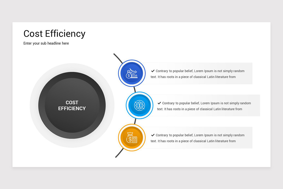 Cost Efficiency PowerPoint Template | Nulivo Market