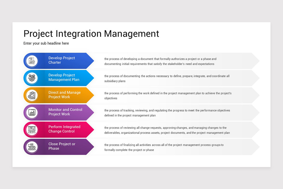 Project Integration Management Keynote Template | Nulivo Market