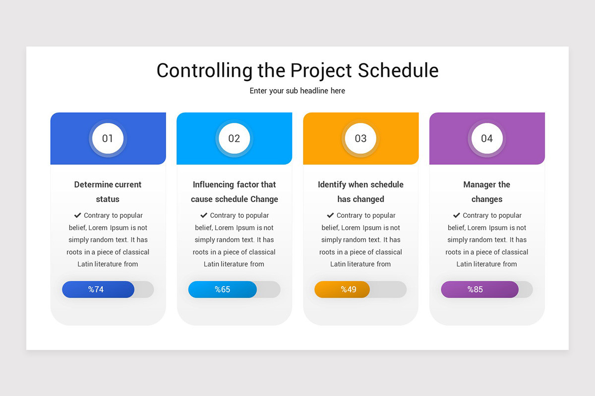 Project Schedule PowerPoint Template | Nulivo Market