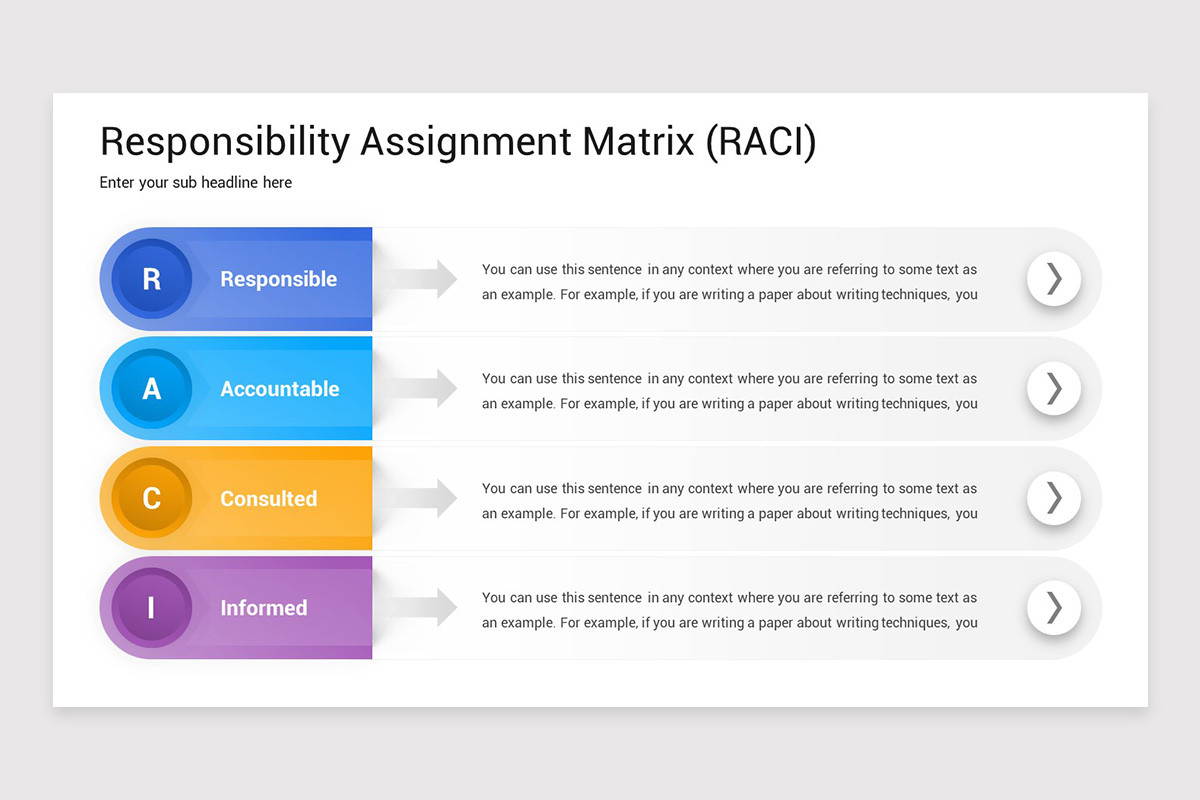 Responsibility Assignment Matrix Keynote Template | Nulivo Market