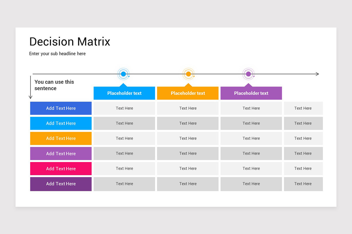 Decision Matrix PowerPoint Template | Nulivo Market