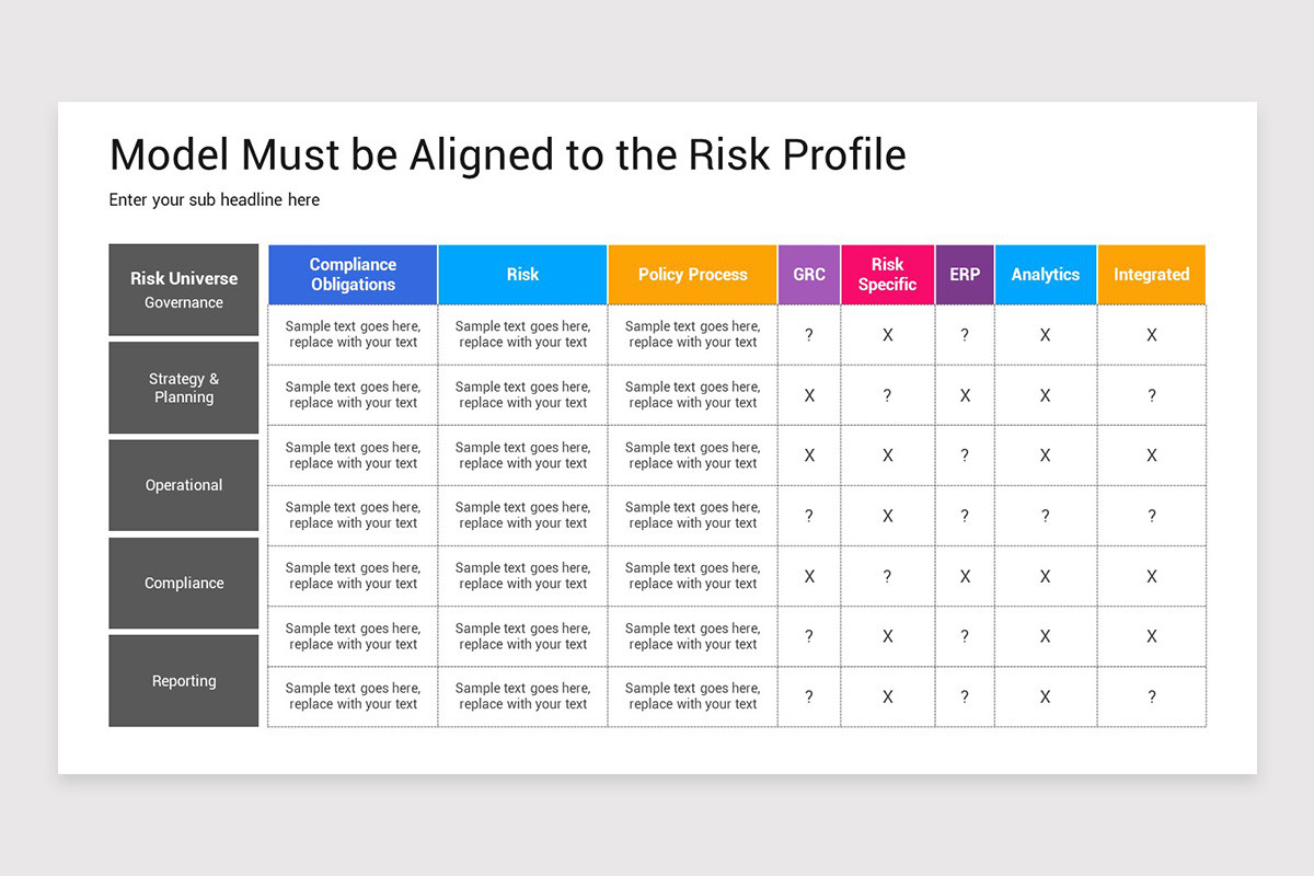 Strategic Risks Template Strategic Risk Keynote Template | Nulivo Market
