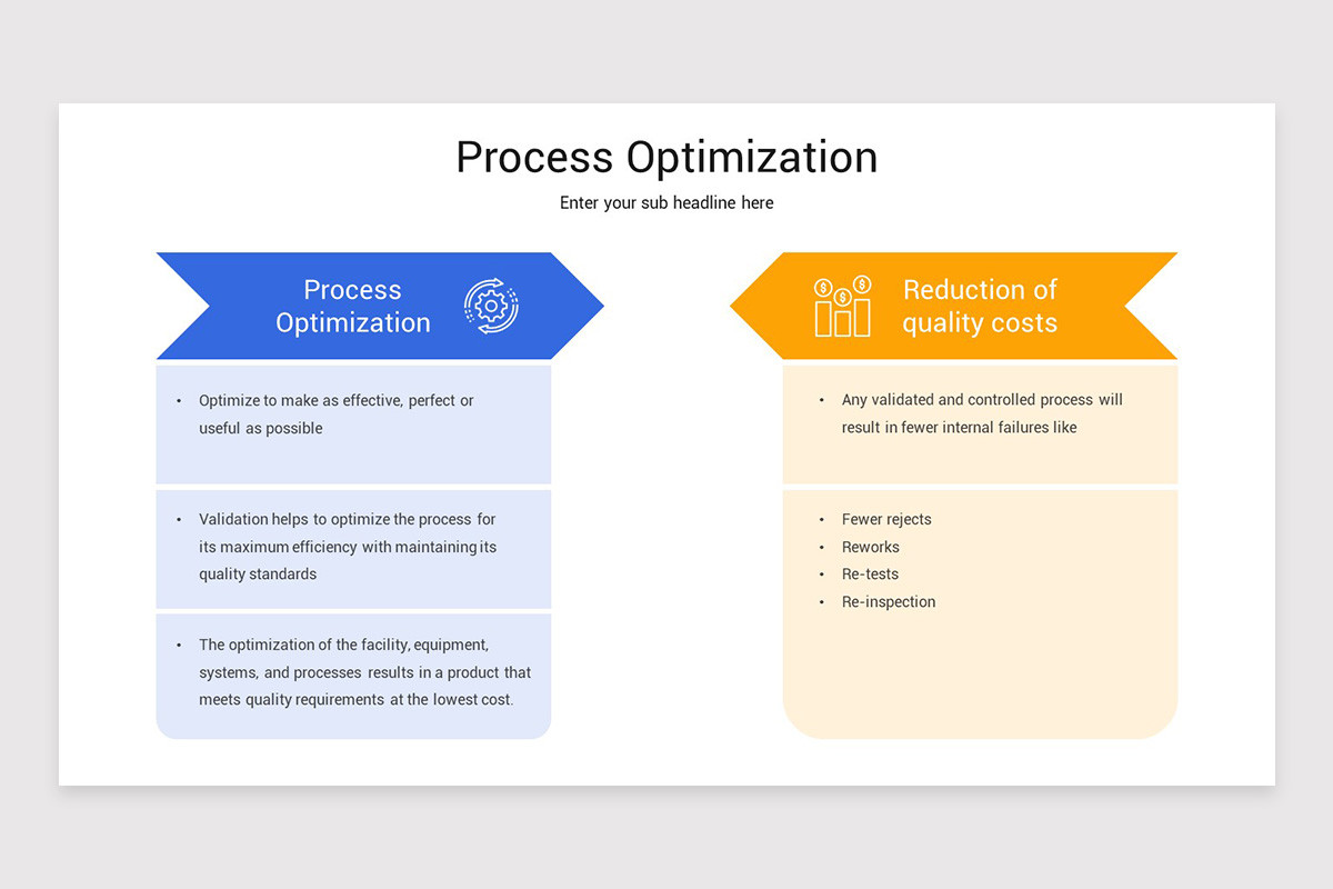 Standard Process Optimization Process Optimization PowerPoint Template | Nulivo Market