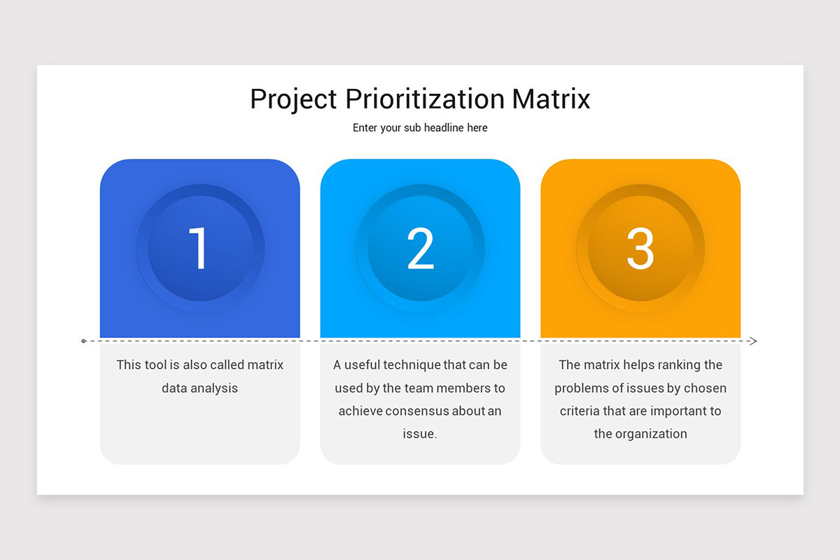 Project Prioritization Matrix Google Slides Template | Nulivo Market