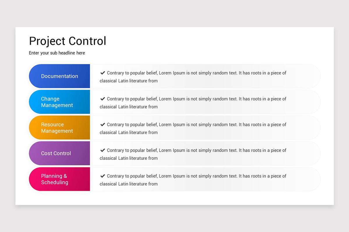 Project Control Google Slides Template | Nulivo Market