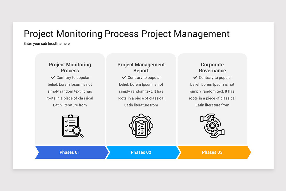 Project Monitoring PowerPoint Template | Nulivo Market