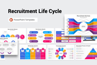 Recruitment Life Cycle PowerPoint Template