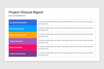 Project Closure PowerPoint Template | Nulivo Market