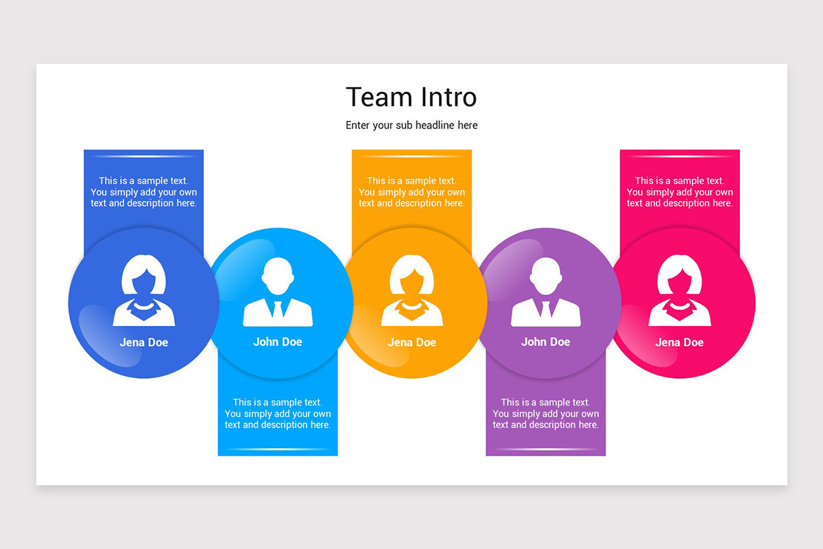 Fun Team Introduction Presentation Example Team Introduction PowerPoint Template | Nulivo Market